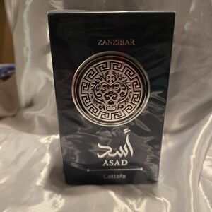 Lattafa Zanzibar Asad Eau de Parfum - Dark Navy & Silver Packaging